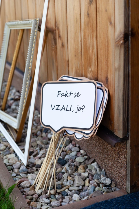 Svatební bubliny s vtipnými texty