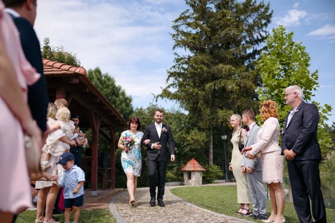 Maminka vede ženicha k obřadu, Dašické sklepy